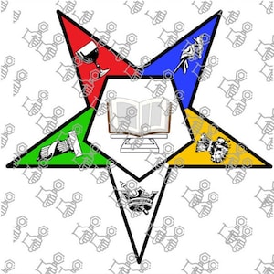 Order of Easter Star OES Inverted logo PNG logo with Transparent background