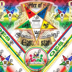 Digital Files Instant Download OES Order of Eastern Star multi color can be used for tee shirt or tumbler
