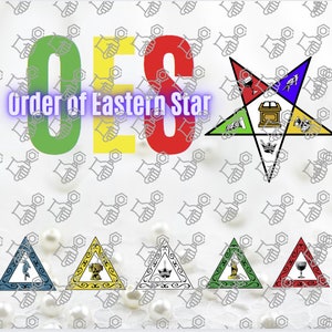 Order of Eastern Star Pointed up 5 Heroines Pearl tumbler wrap