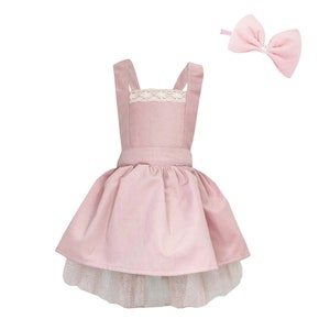 Toddler Girl Pink Dress/Birthday Tutu Dress/Girl&#39;s Birthday Dress/Photoshoot Outfit/Pink Photoshoot Dress/Birthday Outfit/Pink Tutu Dress