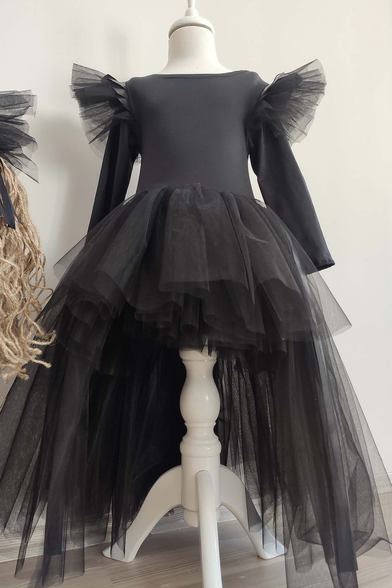 Toddler Girl Black Dress Gothic Girl Dress Black Tutu Dress - Etsy