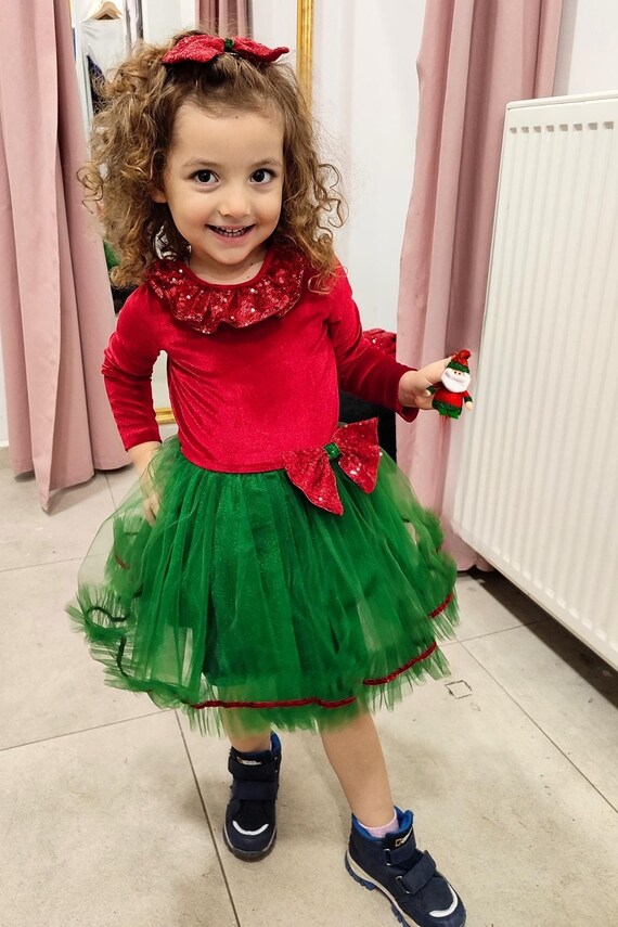 velvet toddler christmas dress Amazon.com: Dalukit Toddler Baby Girl Velvet Christmas Dress for Girls Long Sleeve Velvet Sequin Tutu Winter Party Holiday Dress Green: Clothing, Shoes & Jewelry