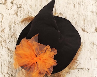 Toddler Girl Witch Costume Hat, Halloween Kids Black Witches Hat, Childrens Witches Hat Costume, Witch Hat Girls, Fast Express Shipping