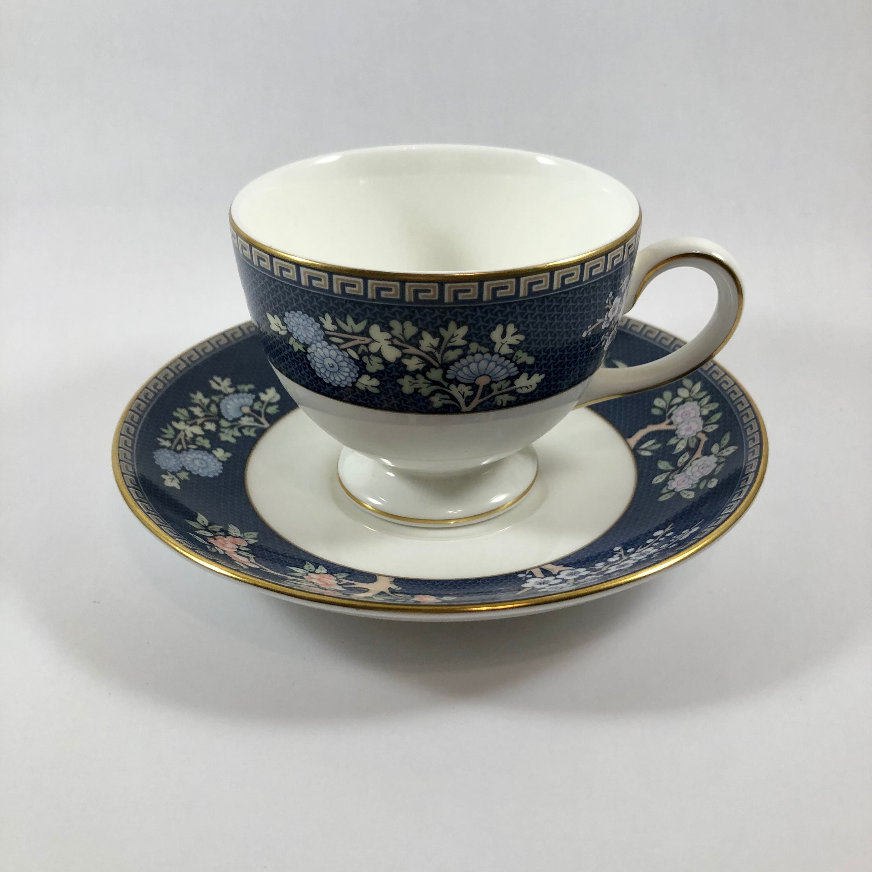 Wedgewood Blue Siam Leigh Tea Cup Etsy