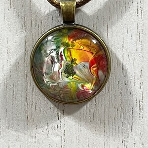 Waterfall - Painted Pendant