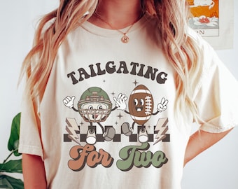 Football Pregnancy Announcement Shirt Tailgating for Two TShirt Fall Maternity Tee Football Gender Reveal Baby Shower Top Gift for Expecting