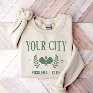 Custom Pickleball Sweatshirt, Gift for Pickleball Players, Personalized Team Name Sweatshirt, Pickleball Player Gift, Pickleball Biggest Fan