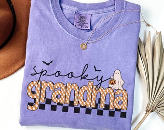 Comfort Colors® Halloween Grandma Shirt, Spooky Grandma Shirt, Nana Halloween Shirt, Ghost Grandma Shirt, Halloween Gift for Grandma