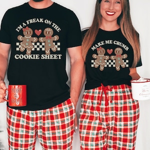Funny Matching Couples Christmas Sweatshirts, Holiday Couples Shirt, Gingerbread Couple Sweater, Retro His and Hers Christmas Couple Shirts