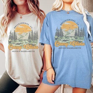 Last Trail Before The Veil Camp Bachelorette Shirts, Comfort Colors Custom Bachelorette Party Shirts, Camp Bach Crew, Cabin Bachelorette