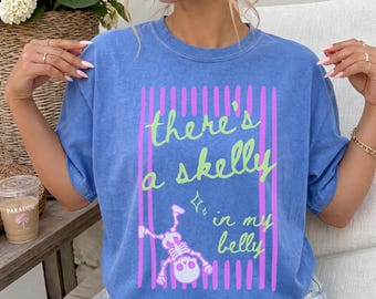 Skeleton Halloween Maternity Shirt, October Pregnancy Announcement, Spooky Mama Shirt, Funny Pregnant Comfort Colors Tshirt