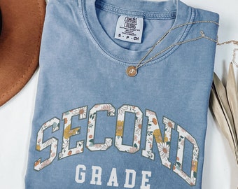 Comfort Colors® Second Grade Teacher Shirt, 2nd Grade Teacher Shirt, Elementary School Teacher Team, Gift For Teacher