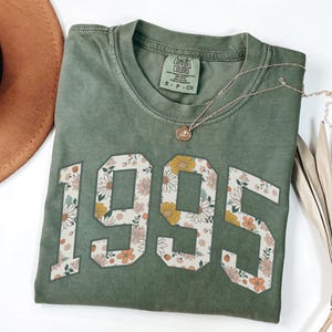 Comfort Colors 1995 Birthday Shirt, Vintage 1995 Shirt, 30th Birthday Gift For Women, Thirtieth Birthday Shirt, 1995 Birth Year Shirt