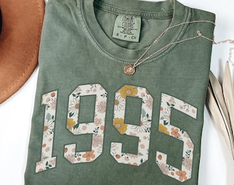 Comfort Colors 1995 Birthday Shirt, Vintage 1995 Shirt, 30th Birthday Gift For Women, Thirtieth Birthday Shirt, 1995 Birth Year Shirt