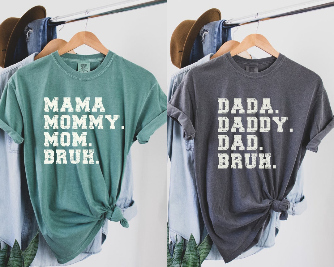 Comfort Color Mama Dada Shirts, Mama Dada T Shirt, Dada Shirt, Mama ...