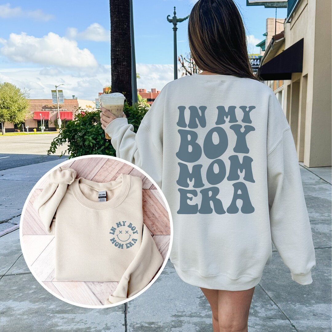 In My Boy Mom Era Sweatshirt, Boy Mom Club Sweatshirt, Boy Mom Hoodie