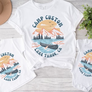 Matching Family Camping Trip Shirt, Custom Camp Shirt, Custom Family Camp T-shirts, Family Vacation Shirts, Personalized Family Shirt