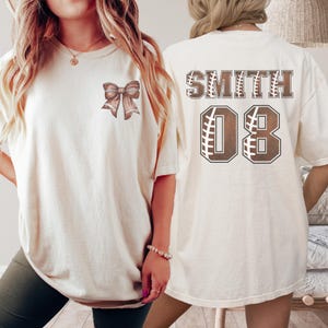 Comfort Colors® Football Mama Shirt, Custom Football Mom Shirt, Football Mom Tee, Football Game Day, Football Fan shirt, Football Season
