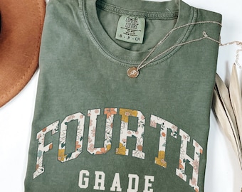 Comfort Colors® Fourth Grade Teacher Shirt, 4th Grade Teacher Shirt, 4th Grade Teacher Shirt, 4th Grade T-Shirt, Elementary School Teacher