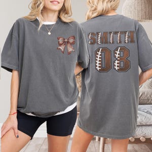 Comfort Colors® Football Mama Shirt, Custom Football Mom Shirt, Football Mom Tee, Football Game Day, Football Fan shirt, Football Season