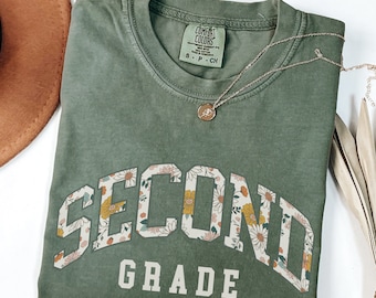 Comfort Colors® Second Grade Teacher Shirt, 2nd Grade Teacher Shirt, Elementary School Teacher Team, Gift For Teacher