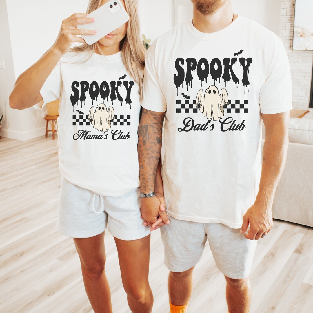 Halloween Dad Mom Matching Shirt, Couples Halloween T-shirts, His and ...