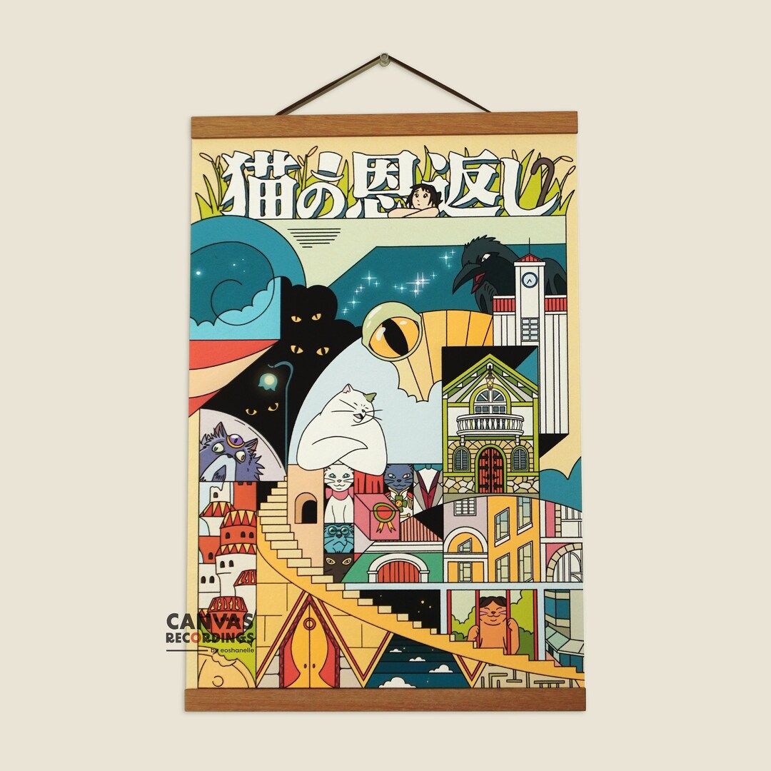 Studio Ghibli Art Print the Cat Returns 13x19 Poster - Etsy