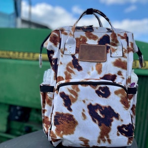 Leopard Sunflower NGIL Diaper Bag/Travel Backpack In Bulk