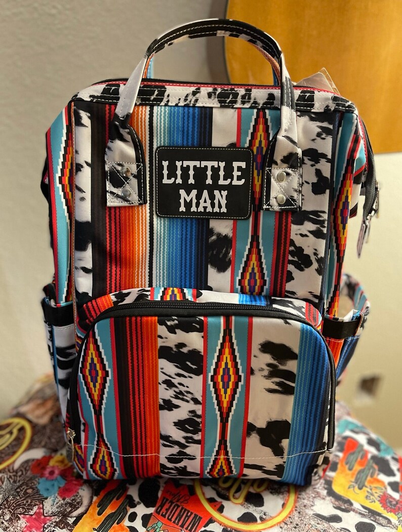 Cow Serape Diaper Bag Western Diaper Bag NGIL Personalized Etsy