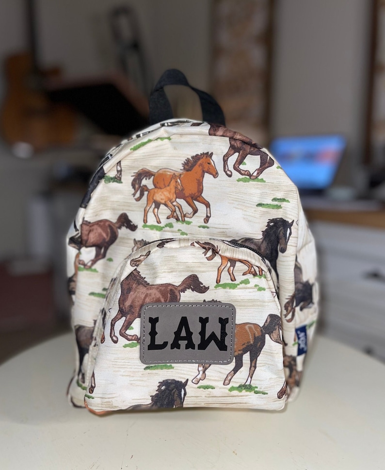 Western Horse Mini Backpack Personalized Backpack Horse Etsy