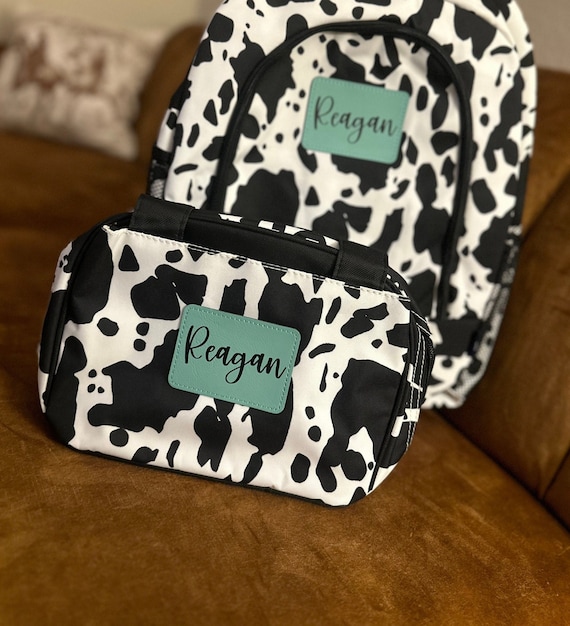 Cow print lunch bag hotsell