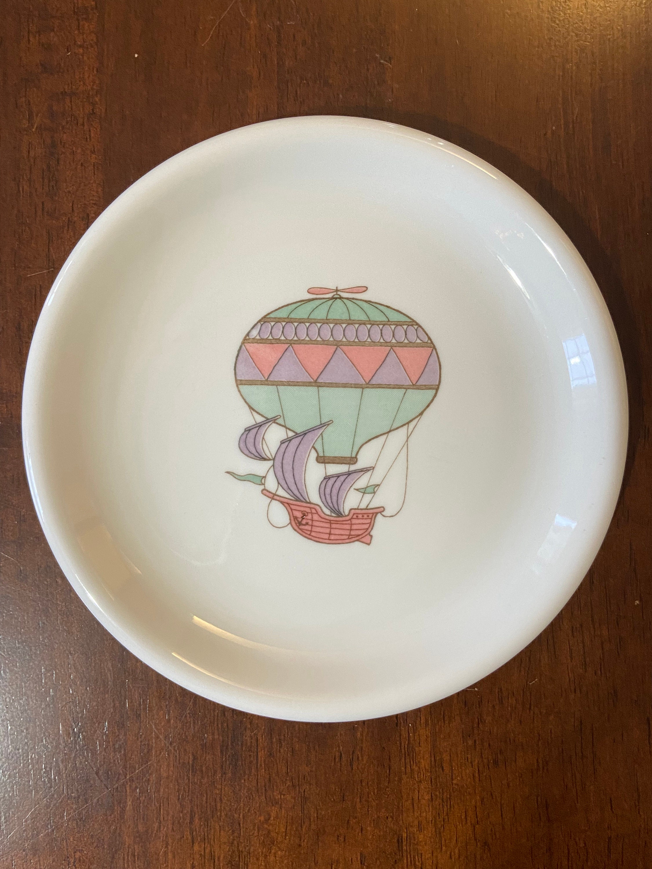 Whimsical Hot Air Balloon Plates Set of 4 Etsy