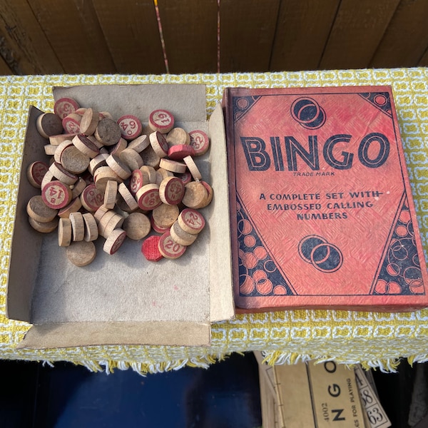 Vintage Bingo Pieces