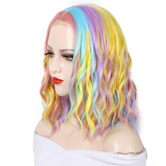 Multi color cosplay wigs cheap