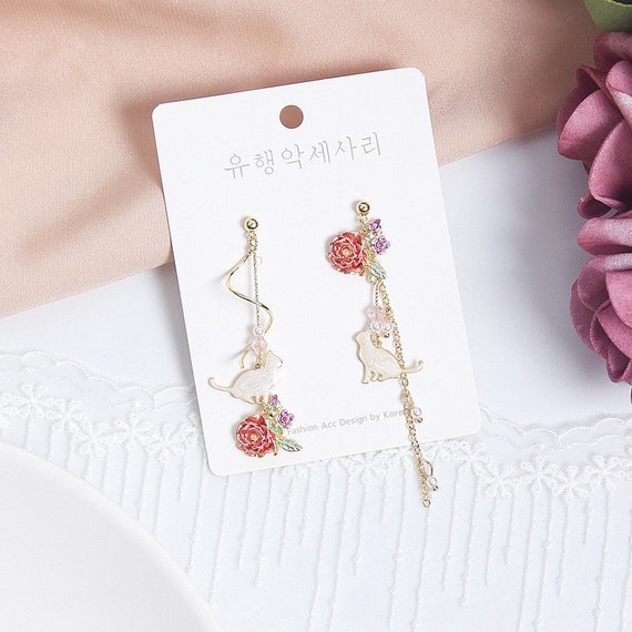Asymmetrical dangle deals earrings