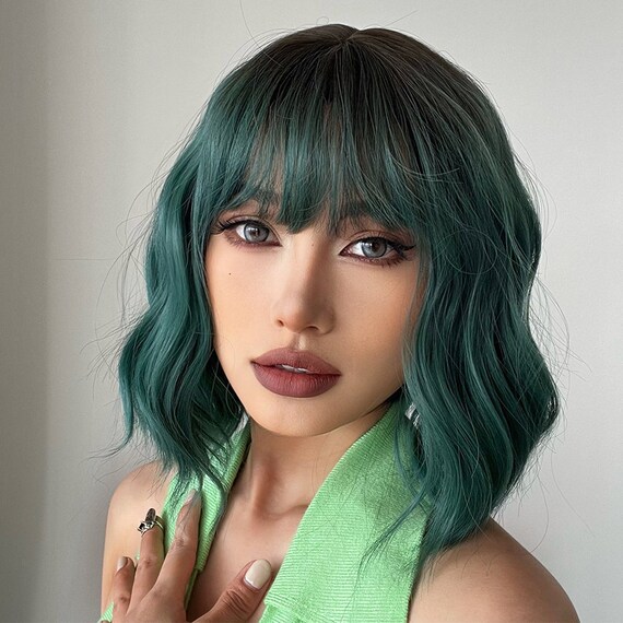 Dark green ombre wig cheap