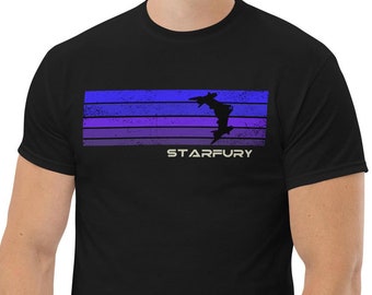 Starfury retro, nave de Babylon 5, cita de Babylon 5, ciencia ficción, regalo de Babylon 5, camiseta de Babylon 5, camiseta clásica - Varias opciones de color