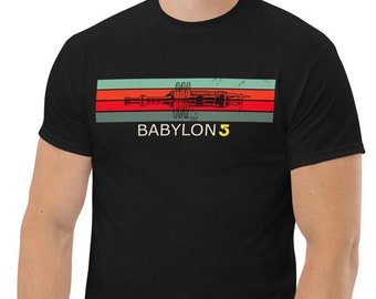 Estación retro de Babylon 5 / Babylon 5 Ciencia ficción, nostalgia de los 90, camiseta clásica - Varias opciones de color