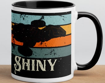 Retro Shiny Firefly Serenity - Nostalgia gifts for geeks - Scifi Gifts, Science fiction Space Ship  Ceramic Mug with Color Inside