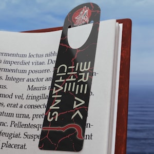 Red Rising Bookmark, Break The Chains Metal Bookmark, Reaper, Sling Blade, Red Rising, Pierce Brown, Red Rising Fanart, Howler, Bookmark