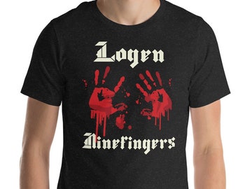 Logen Nine Fingers The Bloody Nine - Joe Abercrombie The First Law - Regalo para amantes de los libros, regalo literario, camiseta unisex de manga corta