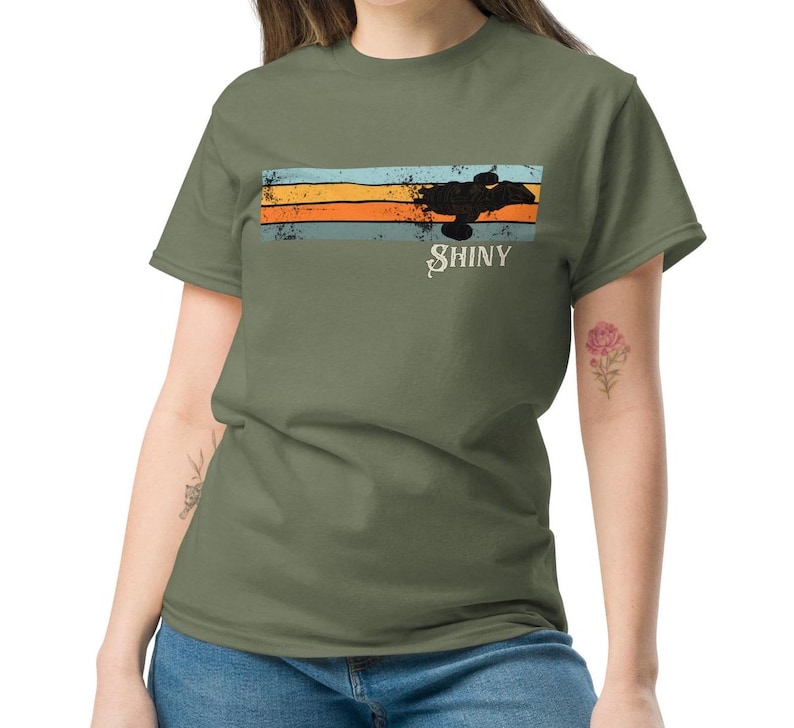 Shiny Serenity Firefly - Retro Gift for Geeks Science Fiction Shirt Nostalgia Unisex Classic Tee - Multiple Colour Options