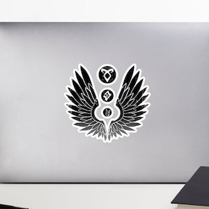 Schattenjäger Runen, Kassandra Clare, Geschenke für Buchliebhaber, Schattenjäger, Werkzeuge der Sterblichkeit, Blasenfreie Aufkleber