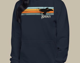 Retro Shiny Firefly Serenity, geeky gifts, browncoats, sciencefictionhoodie - Scifi Gifts Premium unisex hoodie