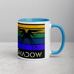 Retro Schatten Schiff Babylon 5 Kaffeebecher Geschenke für Geeks Vatertagsgeschenk Muttertagsgeschenk Becher mit Farbe im Inneren
