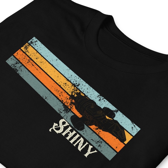 【SCENERITY】Fly Dying Short Sleeve Tee Shiny Serenity Firefly - Retro Gift for Geeks Science