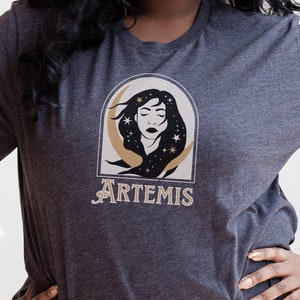 Artemis Shirt, GREEK GODDESS Shirt, Greek Mythology Shirt, Moon Goddess of the Hunt, Artemis Mythology, Artemis Gift