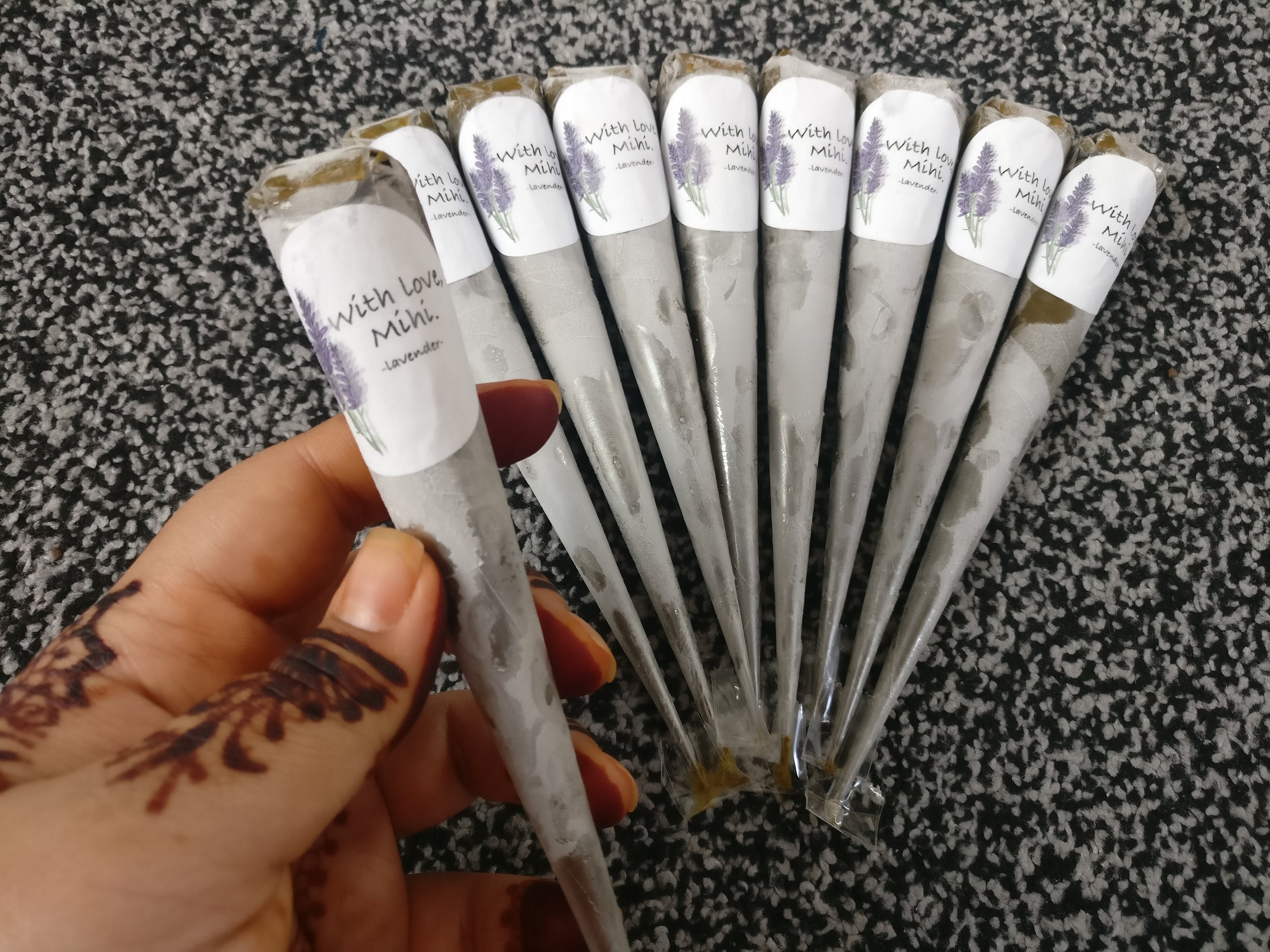 Organic Henna Cones with Lavender Essential Oil