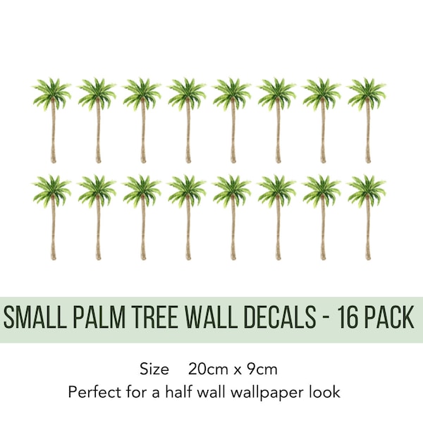 Fabric Palm Tree Wall Decal, Palm TreeWall Sticker, Nursery Room Decor, Wall Decor,  Nursery Wall Sticker, floral wall decal, tropical