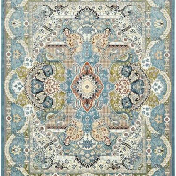 nuovi 3 pezzi tappeti scala 1/12 10 x 15 cm ciascuno, DOLLHOUSE STAMPATO su CANVA di cotone dr33